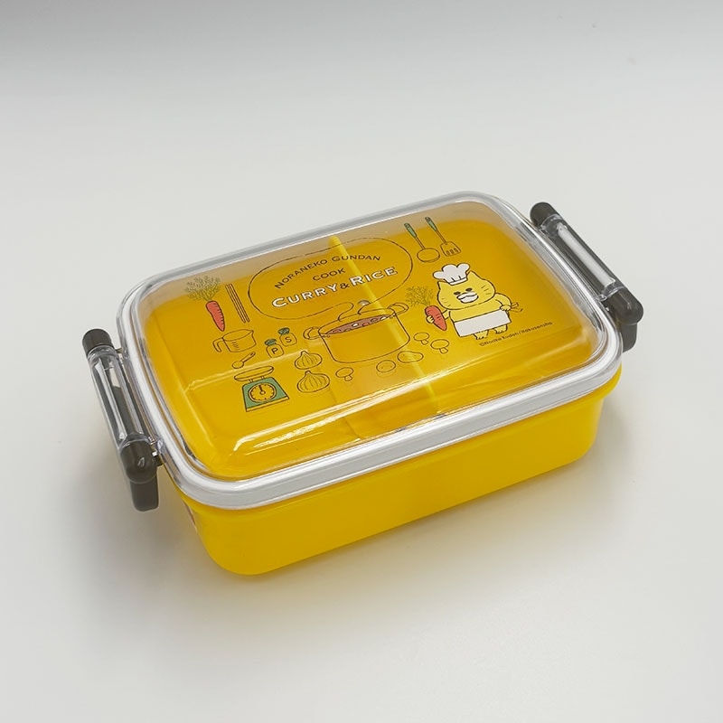 ノラネコぐんだん　ふわっとフタタイトランチボックス