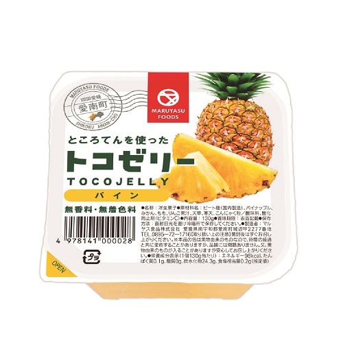 【春夏限定！！】マルヤス食品 トコゼリー　パイン 130g