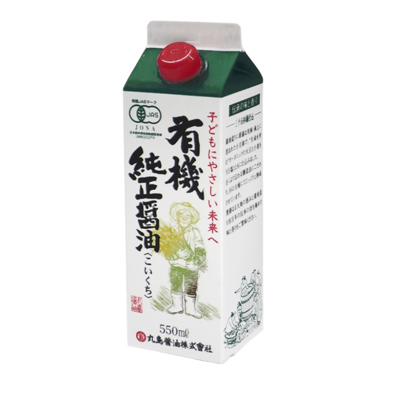 マルシマ 有機純正醤油こいくち　紙パック 550ml