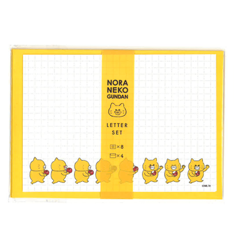 ノラネコぐんだん　レターセット2（方眼）