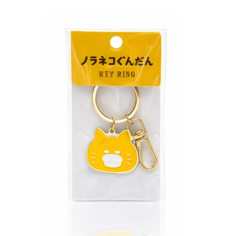 ノラネコぐんだん　メタルキーリング　かお