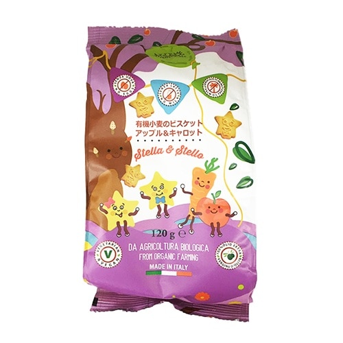 ソットレステッレ 有機小麦のビスケット アップル＆キャロット 120ｇ